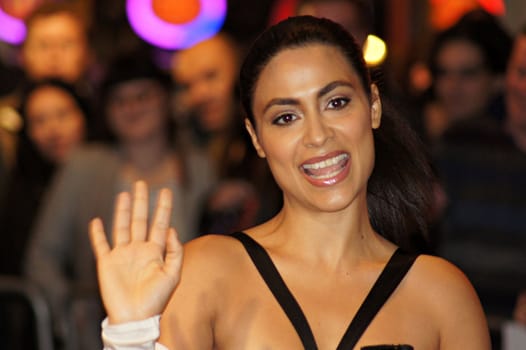 LONDON - October 18: Yasmine Elmasri  At The Miral Premiere October 18, 2010 in Leicester Square London, England. 