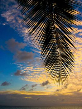 Maldivian Sunset image with nice color