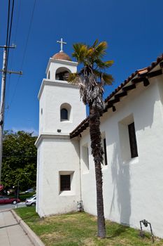 Old Spanish mission in Santa Cruz, California