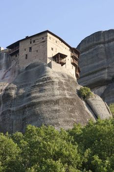 view of the meteora monasteries monuments travel destination in greece