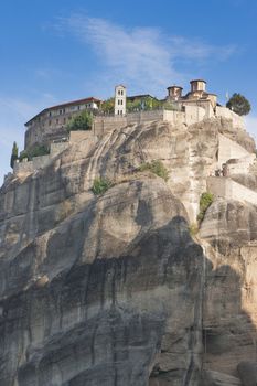 view of the meteora monasteries monuments travel destination in greece