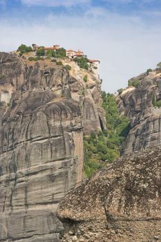 view of the meteora monasteries monuments travel destination in greece