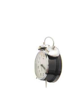 isolated vintage classic alarm clock bell on a white background. Time concept