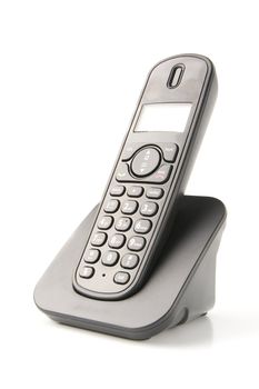 dect cordless phone isolated on withe background