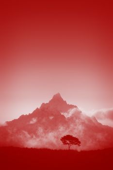 An image of a nice red landscape