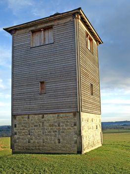 Watchtower at the Limes a German antique border