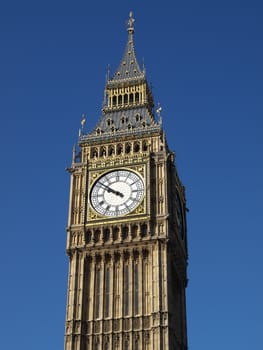 Big Ben at the Houses of Parliament, Westminster Palace, London, UK