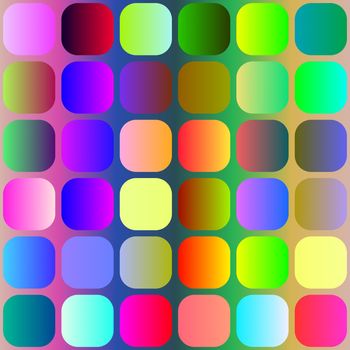 seamless texture of colorful rounded square dots 
