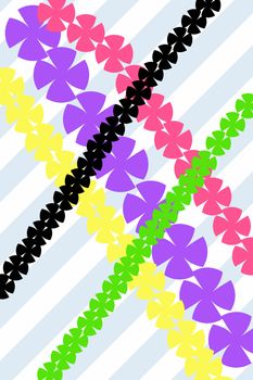 texture of abstract diagonal bright colored garlands 