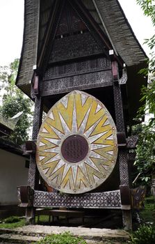 Traditional torja family tomb in indonesia, Sulawesi