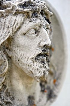 Christ statue at a cementery