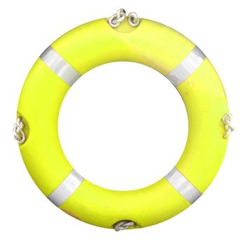 Life buoy isolated over a white background