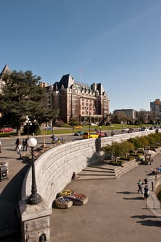 Empress hotel and waterfront walk