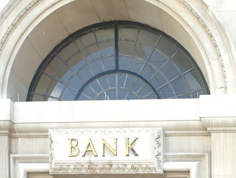 Old Fashioned Bank Sign