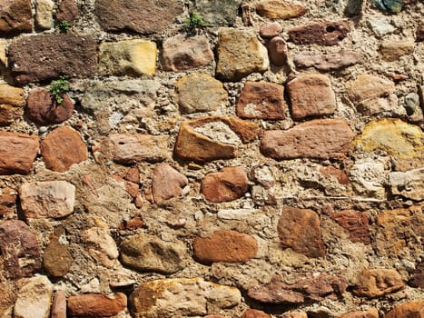 detail of an old wall