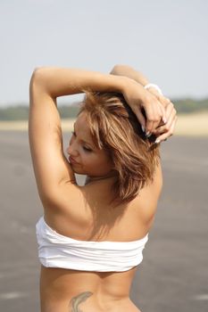 Young Beauty Girl Posing