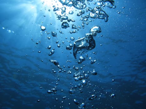 Sun and sea bubbles.