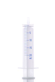 A syringe isolated on white background