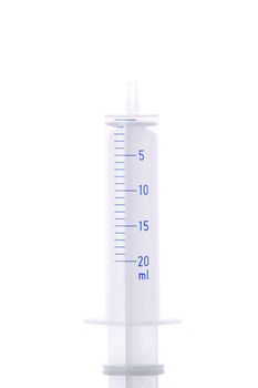 A syringe isolated on white background