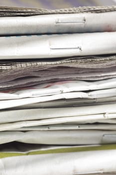 pile of newspapers