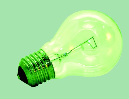 A green bulb meaning of alternative energy