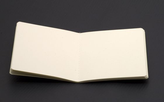 An open notebook