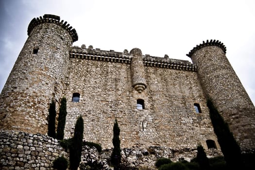 Torija�s Castle in Spain, medieval building.