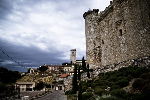 Torija�s Castle in Spain, medieval building.