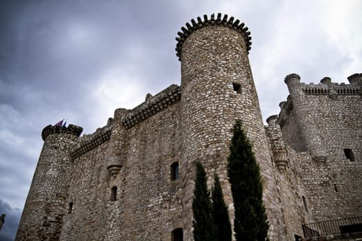 Torija�s Castle in Spain, medieval building.