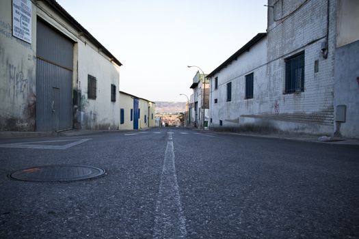 Old industrial area. closed