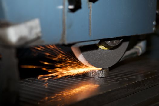 Laser Cutting close-up