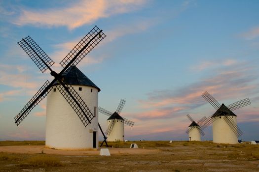 Typical windmills of  Region of Castilla la Mancha 