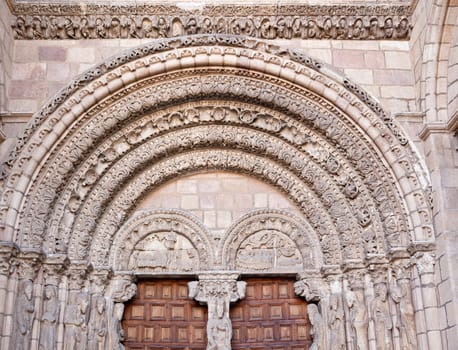 The San Vicente Basilica in Avila, Spain 