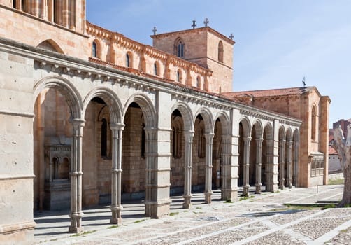 The San Vicente Basilica in Avila, Spain 