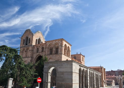 The San Vicente Basilica in Avila, Spain 