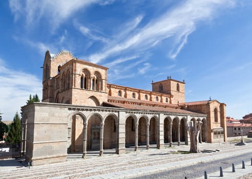 The San Vicente Basilica in Avila, Spain 