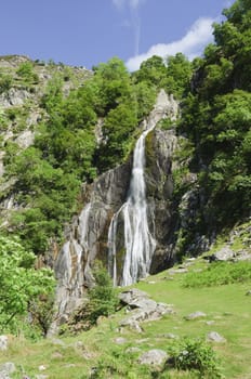 Aber Falls in Coedydd Aber Nature Reserve Gwynedd Wales