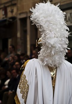 LUQA, MALTA - APR10 - Roman general during the Good Friday procesion in Luqa in Malta April 10, 2009