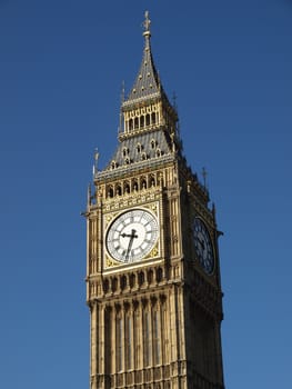 Big Ben at the Houses of Parliament, Westminster Palace, London, UK