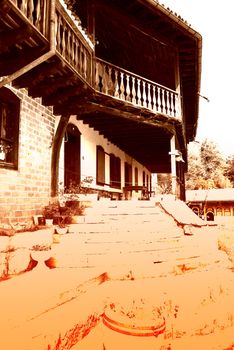 Preobrajenski Monastery near Veliko Turnovo Bulgaria (built in 14th century - collapsed through the ottoman - rebuilt in 19th century)