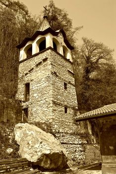 Preobrajenski Monastery near Veliko Turnovo Bulgaria (built in 14th century - collapsed through the ottoman - rebuilt in 19th century)