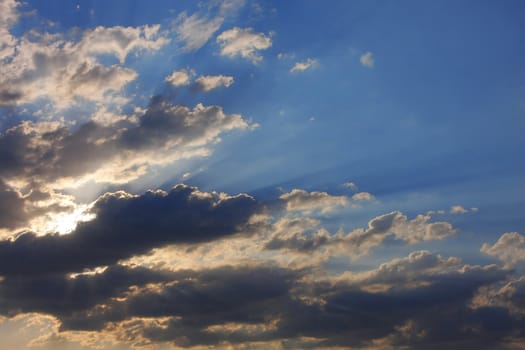 Clouds and sky image collection - taken in different periods from one sight.