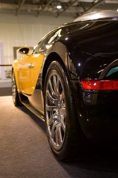 Back of supercar at show