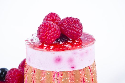 Strawberry and blackberry cake