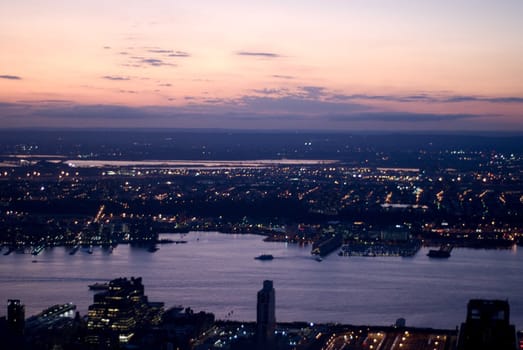 View from Empire State Building to the Queens