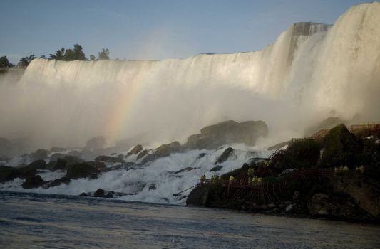 View of Niagara Falls from Made of the Mist boat