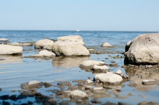 stones on the bank of Finsky bay