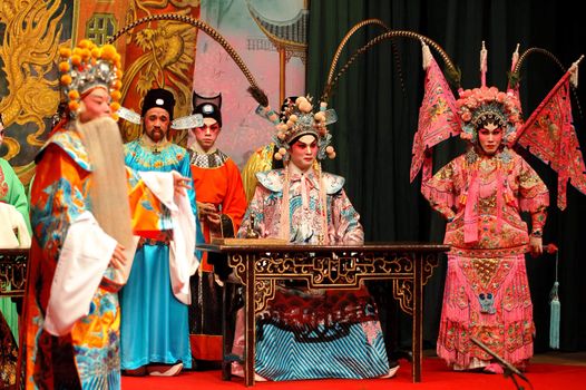The performance of Guang Dong (Chinese) opera