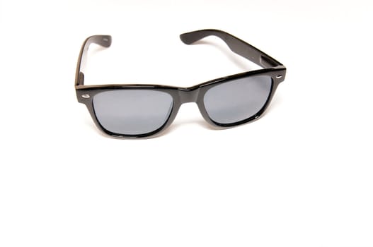 black sunglasses on white background