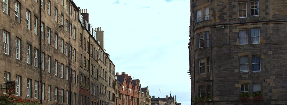 View of the city of Edinburgh in Scotland